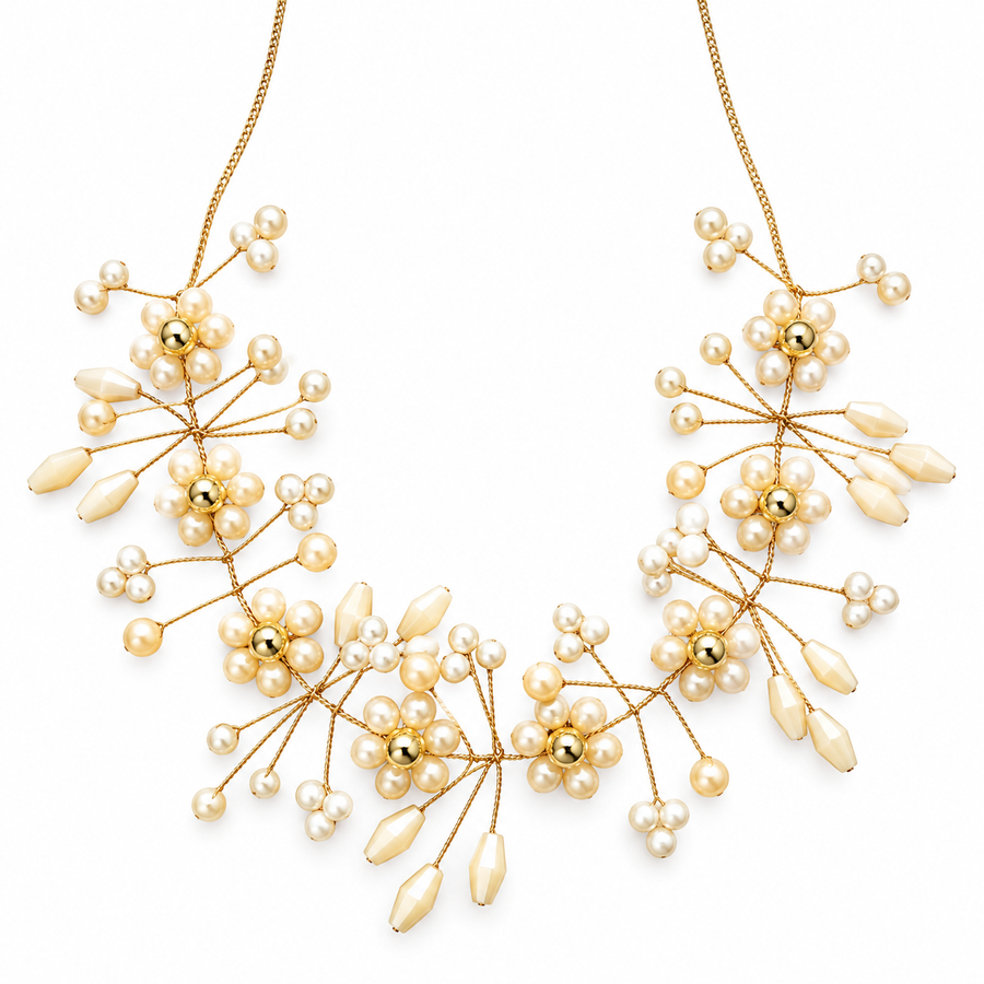 Noor Pearl Blossom Necklace
